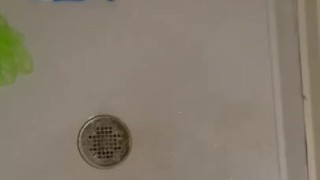 Piss in shower after communing hard