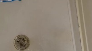 Piss in shower after communing hard