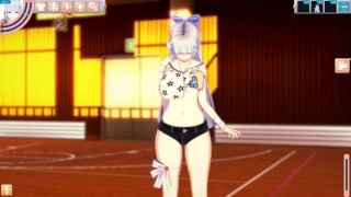 【エロゲーコイカツ！】爆乳前髪ぱっつん方言女子高生のおっぱい揉みまくりH！(巨乳アニメ3DCG動画)[Hentai Game Koikatsu! ](Anime 3DCG video)