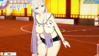【エロゲーコイカツ！】爆乳前髪ぱっつん方言女子高生のおっぱい揉みまくりH！(巨乳アニメ3DCG動画)[Hentai Game Koikatsu! ](Anime 3DCG video)