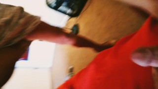 Married coworker fucks and creampied after leaving work early-still in her work clothes