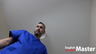 British Doctor humiliates you for circumcised cock & gives you hanjob PREVIEW