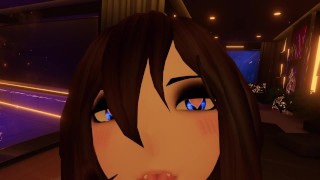 Mute nympho sucks your dick and rides you wildly until she cums in VR.