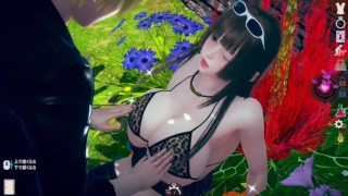 【性格無気力でものぐさ】 AI少女プレイ動画(姫カット爆乳姫子編)無人島生活系リアル3DCGエロゲーム【Hentai Game Ai Shoujyo 】Big tits lethargic girl
