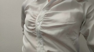 Crossdresser, pantyhose, pink panties, pink bra!