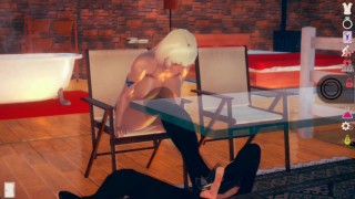 【性格自分勝手でわがまま】 AI少女プレイ動画(金髪爆乳ギャルOL編)3DCGエロゲーム【Hentai Game Ai Shoujyo】Big tits blonde Gal officeworker