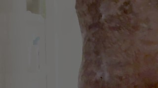 In shower jack off with cum shot