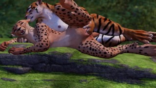 Ловля кота FURRY porno of lesbians