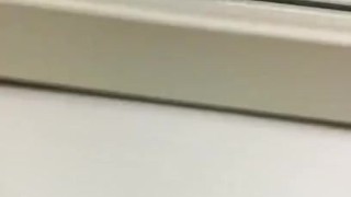 Peeing through chastity in catsuits