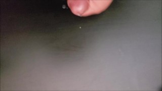 Bear's small cock spurts in slo-mo