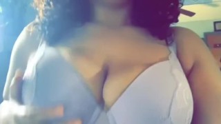 Chubby Ebony Enjoying Touching Herself ameture 