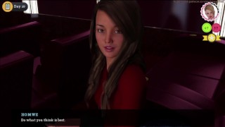 Dating my Step-Daughter # 40 Подруга дрочит нам в кинотеатре