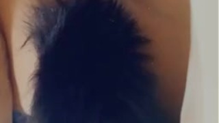 Anal plug and pussy fuck 