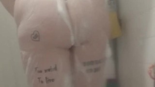 Masturbating