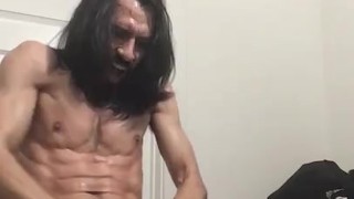 Fake pussy cum shot ending bicep flex