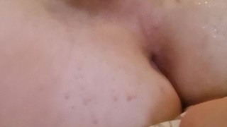 Femboy teases and drips cum from riding dildo with tight ass - prettyboi2000x