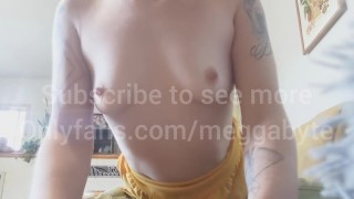 Tattooed strip tease Nicest little titties