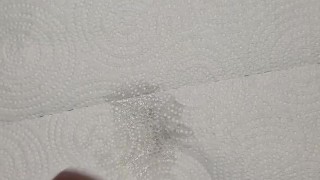 Bust nut on paper towel