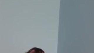 Twink masturbates big dick with butt plug