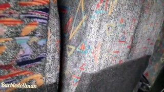 Me follo a despampanante rubia en la parte de atrás del autobús a CDMX (video real)