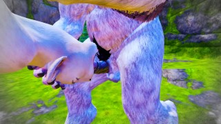 порно монстры трахают Furry Кошечку