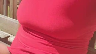 Peeing outside 