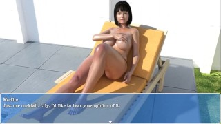 Lily of The Valley:Housewife Topless By The Pool-S3E14