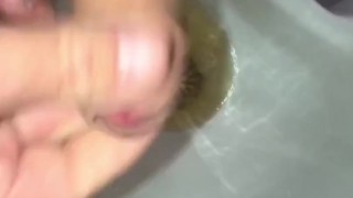 Pissing, Jerking Off & Cumming into urinal at Work, Paid to Cum in a Public Washroom