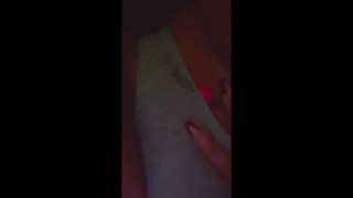 Fat pussy squirts while fan controls it 