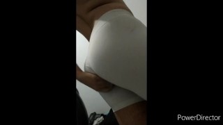 FEMBOY BULGE AND BUBBLE BUTT IN SPANDEX UNDERWEAR