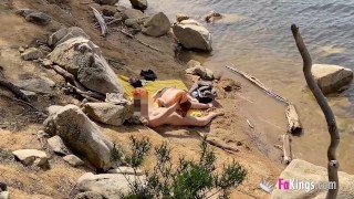 Picking up naked dudes: Naked lakeside fun with Jade!