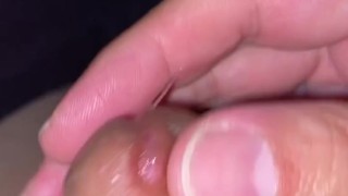 Playing to cum