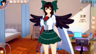【エロゲーコイカツ！】東方 霊烏路空(お空)3DCGアニメ動画(東方Project)[Hentai Game Koikatsu! Touhou Utsuho Reiuji(Anime 3DCG