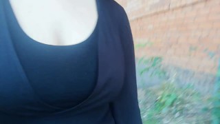 Public Flashing on the Street on the Road