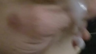 Cumming with a pussy sleeve