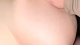 Beautiful girlfriend gets rammed doggy style until my cock is covered in her juice