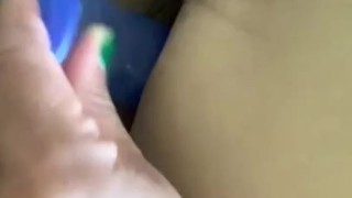 JuicyJess Enjoying her big dildo