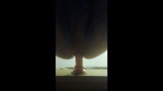 I bought a new bigger dildo and tested it on my tight ass