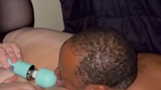 My sexy chocolate man eating my pussy and ass