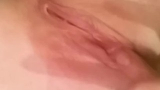 Arousing my pretty pink clit