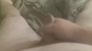 Sexy dad bod with SMALL UNCUT COCK Jacks off AND CUMS