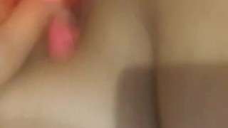 Fucking myself on snapchat with my pink dick