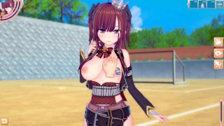 【エロゲーコイカツ！】爆乳「ナコ(オリキャラ)おっぱい揉みまくりH！巨乳仁王立ち手コキ・フェラ・パイズリ・正常位・バック3DCGアニメ動画[Hentai Game Koikatsu!