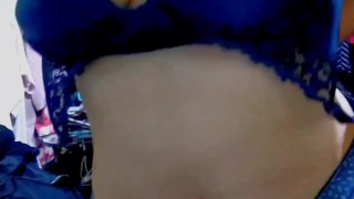 Play with me. I'm horny. tit tease. Just a little show off