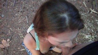 Otaku Jennii face fucked in Public park