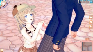 【エロゲーコイカツ！】VTuber ワトソン・アメリア3DCGアニメ動画(バーチャルYoutuber)[Hentai Game Koikatsu! Watson Amelia(Anime 3DCG