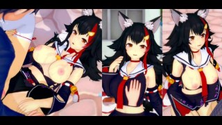 [Hentai Game Koikatsu! ]Have sex with Big tits Vtuber Ookami Mio.3DCG Erotic Anime Video.