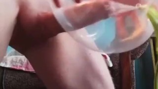 cumming in bouncy ball