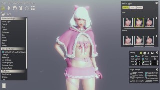 Christmas suit cute girl - 3D Realistic Animation