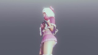 Christmas suit cute girl - 3D Realistic Animation